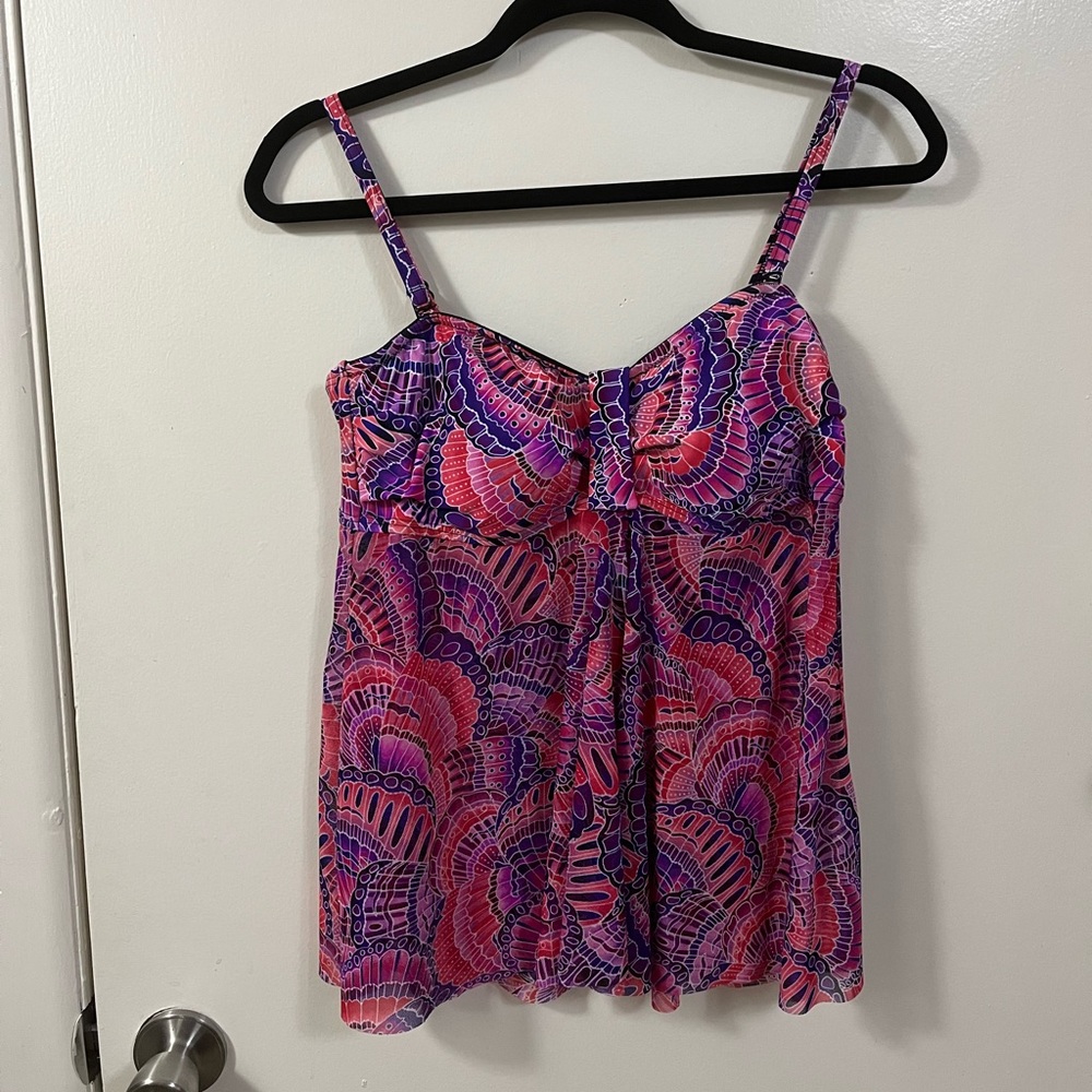 Size 12 Tankini Swim Top